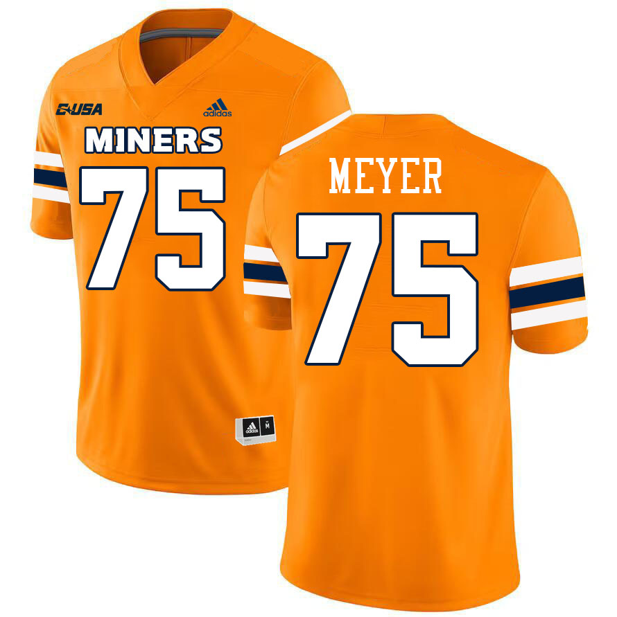 Andrew Meyer UTEP Jersey,UTEP Miners #75 Andrew Meyer College Football Jersey,Uniforms-Orange